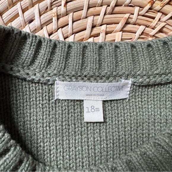 Grayson Collective Cable Knit Fishermans Sweater 18 Months - Picture 3 of 4